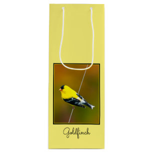 Sac Cadeau Pour Bouteille Chardonneret d'Amérique - Photographie originale