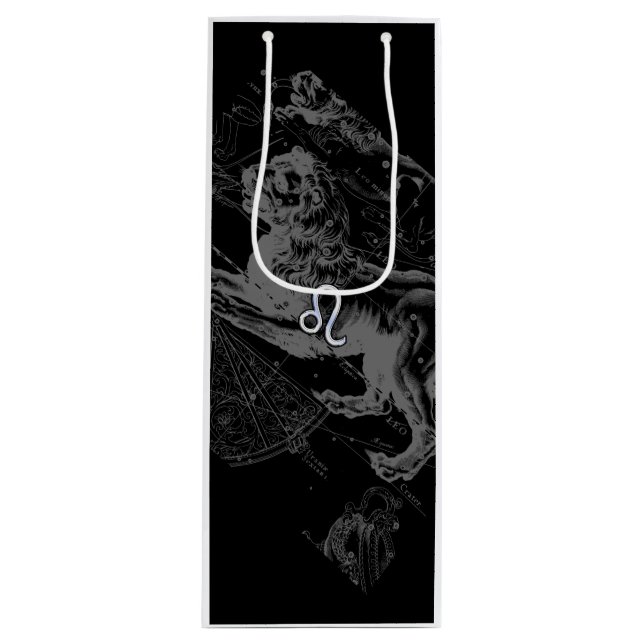 Sac Cadeau Pour Bouteille Chrome comme Leo Zodiac Connexion Hevelius (Devant)