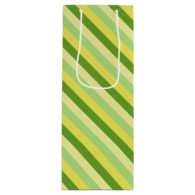 Sac Cadeau Pour Bouteille Citron et citron vert (Devant)