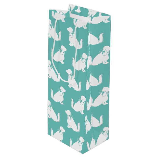 Sac Cadeau Pour Bouteille Cocker Spaniel Chien Chien Puppy (Devant Angle)