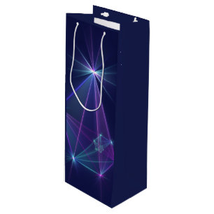 Sac Cadeau Pour Bouteille Constellation, art fractal abstrait fantastique
