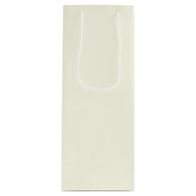 Sac Cadeau Pour Bouteille Crème de jour de neige solide (Devant)