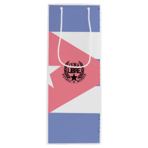 Sac Cadeau Pour Bouteille Cuba Libre Motto Laurels