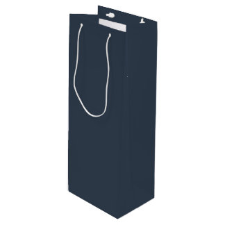 Sac Cadeau Pour Bouteille Dark Blue Solid Color Pairs Naval SW 6244