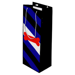 Sac Cadeau Pour Bouteille Drapeau de fierté de jeu de chiots de SlipperyJoe 