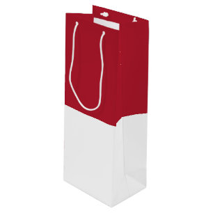 Sac Cadeau Pour Bouteille Drapeau de Monaco