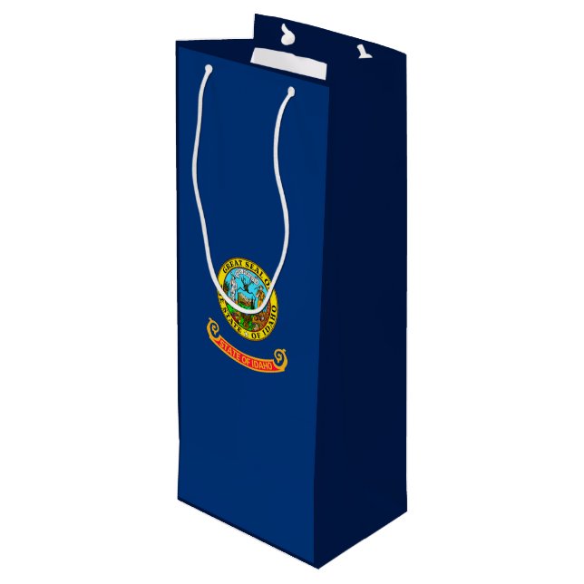 Sac Cadeau Pour Bouteille Drapeau d'État Idaho (Dos Angle)