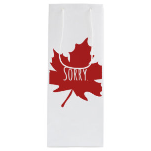 Sac Cadeau Pour Bouteille Drôle Canadien