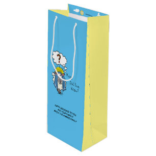 Sac Cadeau Pour Bouteille Drôle chrétien Noël mignon mouton