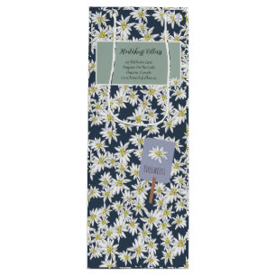 Sac Cadeau Pour Bouteille Edelweiss à la main Élégante boutique de vignoble