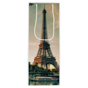 Sac Cadeau Pour Bouteille Eiffel tour lancer oreiller
