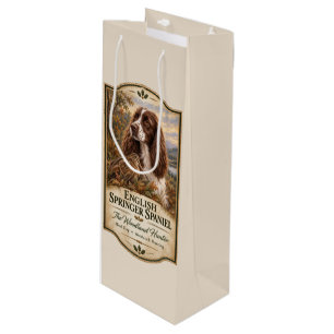 Sac Cadeau Pour Bouteille English Springer Spaniel