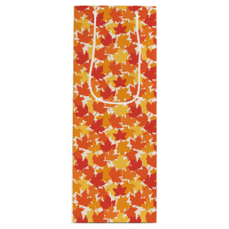 Sac Cadeau Pour Bouteille Feuilles d'automne Couleurs d'automne