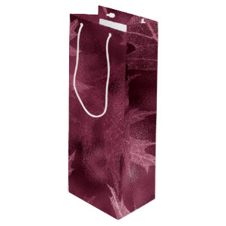 SAC CADEAU POUR BOUTEILLE FEUILLES D'AUTOMNE DE CHUTE