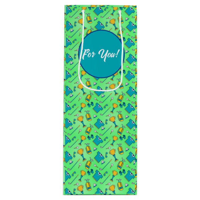 Sac Cadeau Pour Bouteille Golf (Devant)