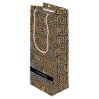 Grec Meander Key Brown, Votre Nom, Personnaliser