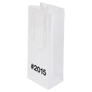 Sac Cadeau Pour Bouteille Hashtag 10 Anniversaire 2015