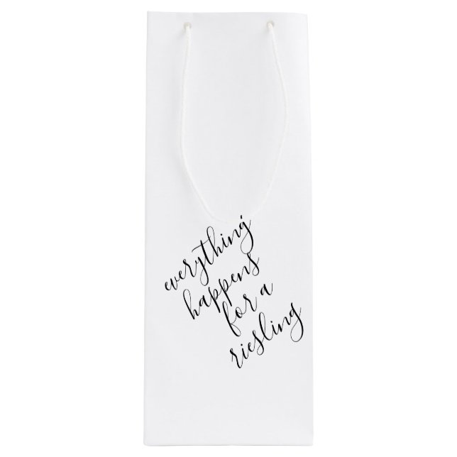 Sac Cadeau Pour Bouteille Jeu de vin blanc amusant (Devant)
