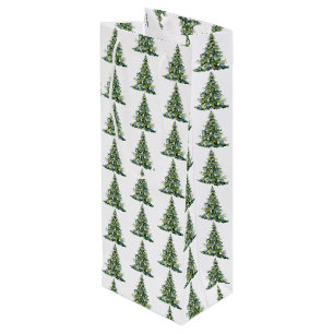 Sac Cadeau Pour Bouteille Jus de gingembre bleu Noël