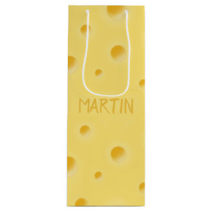 Sac Cadeau Pour Bouteille Juste trop fromage ! Fromage suisse personnalisé v