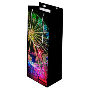 Sac Cadeau Pour Bouteille La grande roue, en lumières