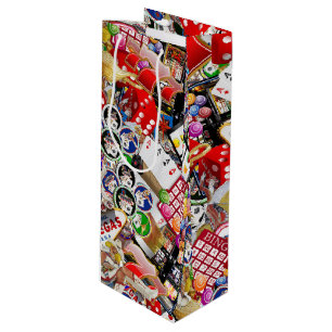 Sac Cadeau Pour Bouteille Las Vegas Icons ~ Gamblers Delight
