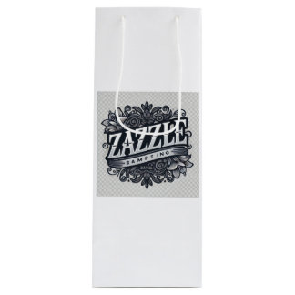 Sac Cadeau Pour Bouteille Logo de magasin Zazzle élégant