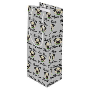 Sac Cadeau Pour Bouteille Meilleure maman de chien jamais