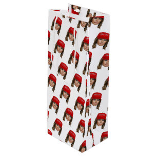 Sac Cadeau Pour Bouteille Melania Trump MAGA Noël
