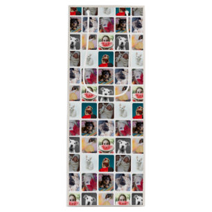 Sac Cadeau Pour Bouteille Moderne Motif Multi Photo Carré Insta