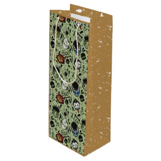 Sac Cadeau Pour Bouteille Monstres Universels- Vert