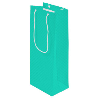 Sac Cadeau Pour Bouteille Motif bleu Aqua