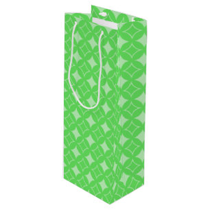 Sac Cadeau Pour Bouteille Motif de shippo vert citron
