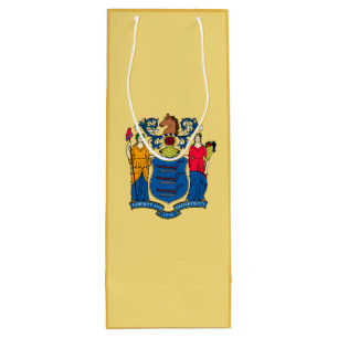 Sac Cadeau Pour Bouteille New Jersey State Flag Design