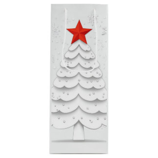 Sac Cadeau Pour Bouteille Noël minimaliste