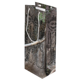Sac Cadeau Pour Bouteille Nuit des Gigglers à pied Petroglyph