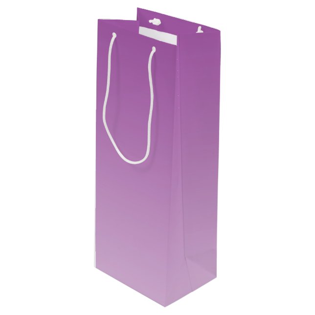Sac Cadeau Pour Bouteille Ombre pourpre doux (Devant Angle)