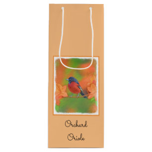 Sac Cadeau Pour Bouteille Orchard Oriole Songbird Peinture Oiseau original