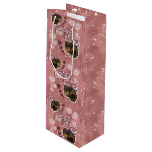 Sac Cadeau Pour Bouteille Paillettes de truffe