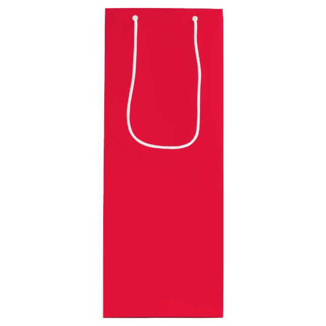 Sac Cadeau Pour Bouteille Pastèque Rose Uni (Devant)