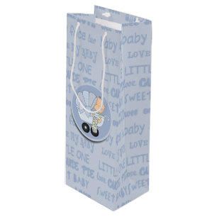 Sac Cadeau Pour Bouteille Petit Bébé Mignonne En Buggy Nouveau Bébé