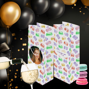 Sac Cadeau Pour Bouteille Photo personnalisée Anniversaire Motif Cookies Mac