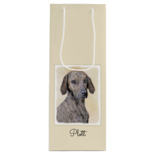Sac Cadeau Pour Bouteille Plott Peinture - Cute Original Chien Art