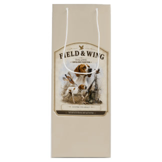 Sac Cadeau Pour Bouteille Pointer Anglais