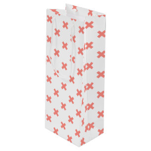 Sac Cadeau Pour Bouteille Poser les points de croix sur blanc