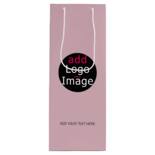 Sac Cadeau Pour Bouteille Professionnel Moderne Personnalisé Entreprise Rose