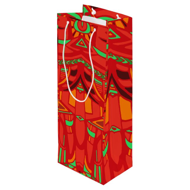 Sac Cadeau Pour Bouteille Psy wings large gift bag (Dos Angle)