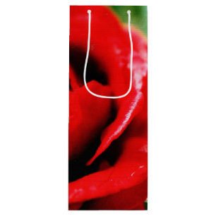 Sac Cadeau Pour Bouteille Red Rose Love