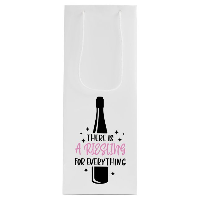 Sac Cadeau Pour Bouteille Riesling Pour Tout Vin Amateur (Devant)