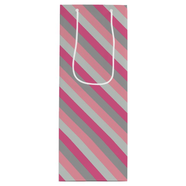 Sac Cadeau Pour Bouteille Roses de charbon (Devant)